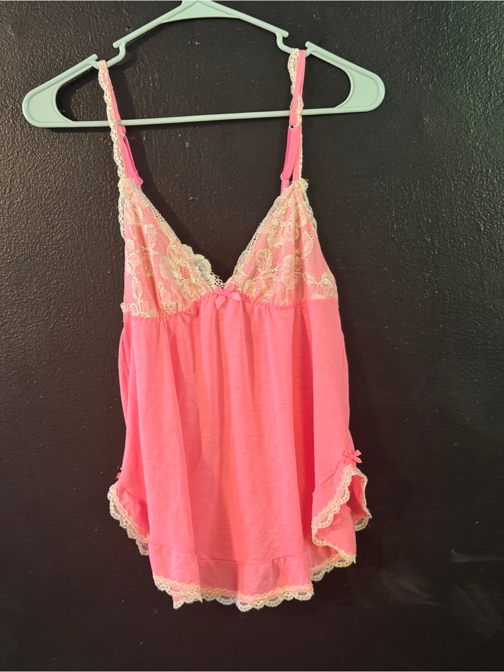 Victoria's Secret Pink Lace-Trim Chemise